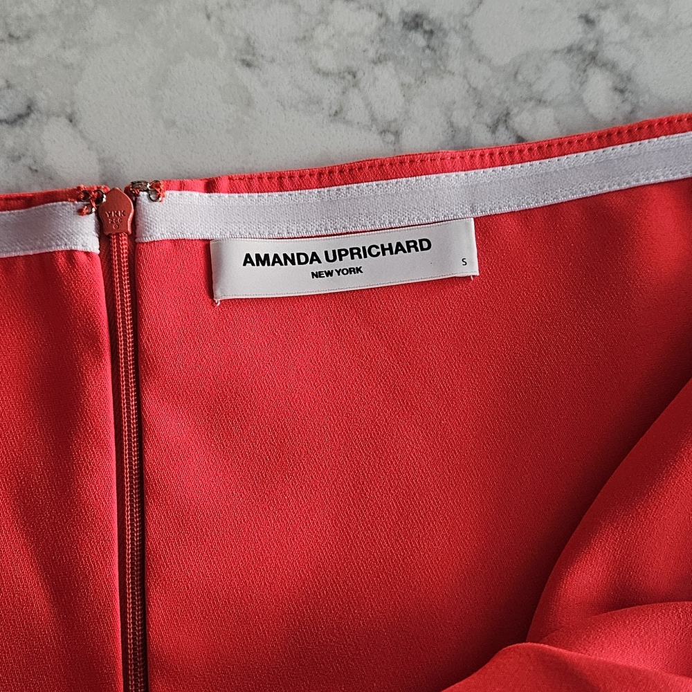 Amanda Uprichard Mezcal Halter Dress In Crimson x Revolve - Picture 4 of 7